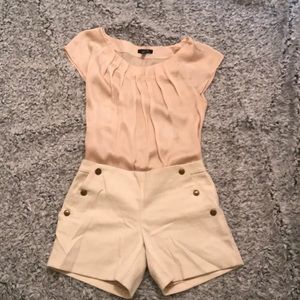 Cream Satin like Blouse